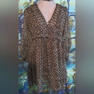 Blouse.  Vintage. Urban Outfitters.  With sheer sleeves.